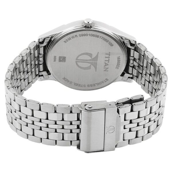 Titan Karishma Black Dial Analog with Day and Date Stainless Steel Strap watch for Men(NS1636SM01) - Image 3