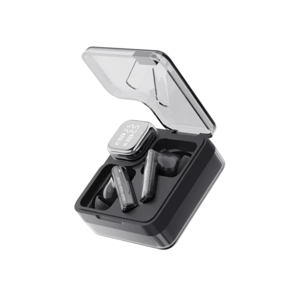 QCY MeloBuds Neo T31 Transparent TWS – Black - Image 2