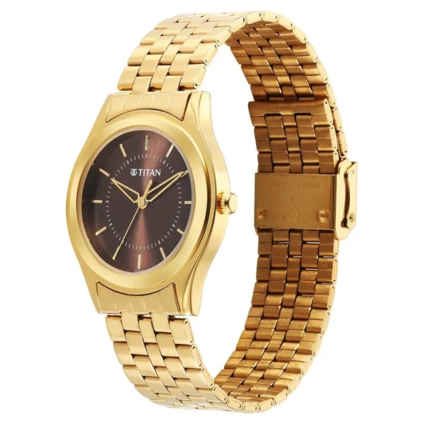 Titan Karishma Zing Quartz Analog Green Dial Stainless Steel Strap Watch For Men (1648YM06) - Image 3