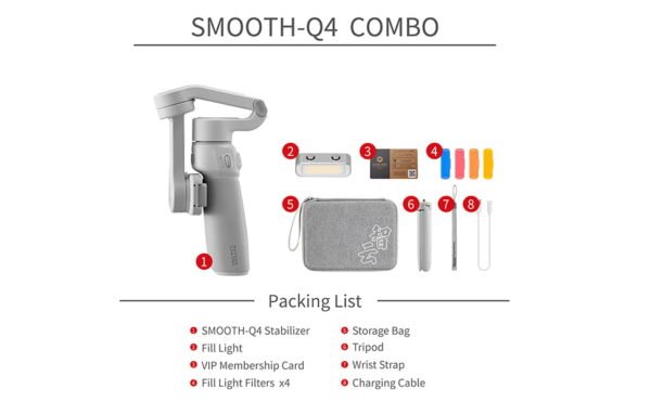 ZHIYUN Smooth Q4 combo Smartphone Gimbal Stabilizer - Image 2