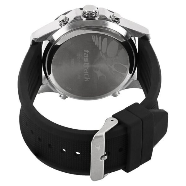 Fastrack NS38035SP03 Analog Digital Black Dial Silicone Strap Watch - Image 3