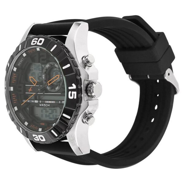 Fastrack NS38035SP03 Analog Digital Black Dial Silicone Strap Watch - Image 5