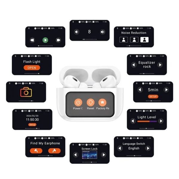 Hoco EW72 ANC TWS Earbuds With HD Display - Image 3