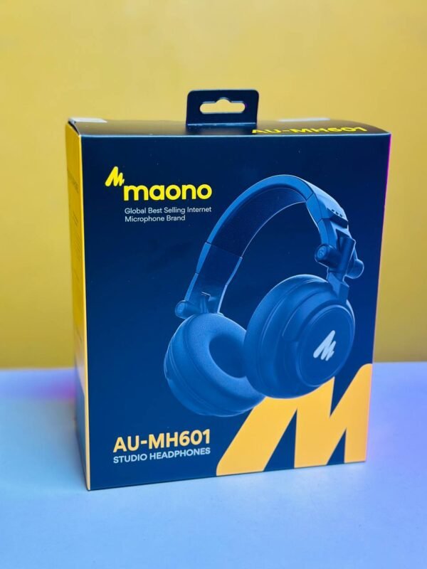 MAONO AU-MH601 Over Ear Stereo Monitor 50MM Drivers Studio Headphones for Music, DJ, Podcast - Image 2