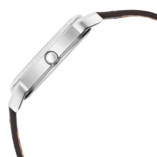 Titan Karishma Zing Quartz Analog Brown Dial Leather Strap Watch For Men (1644SL01) - Image 3