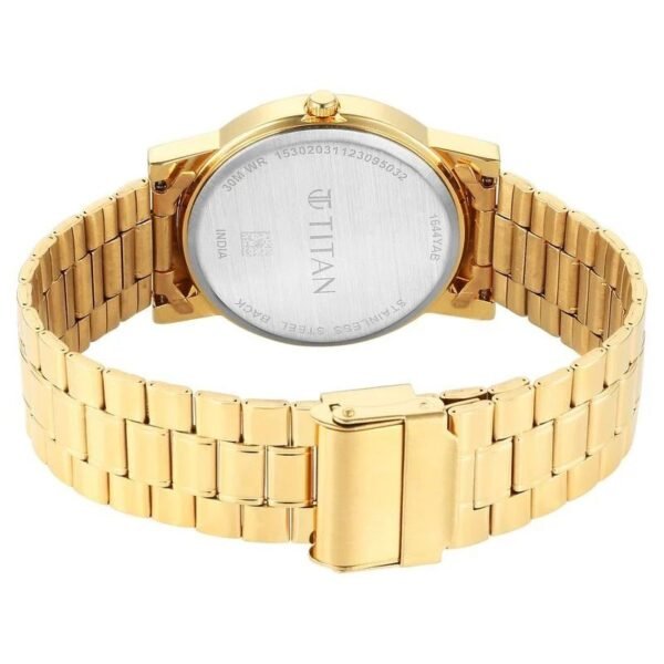 Titan Karishma Zing Quartz Analog Green Dial Stainless Steel Strap Watch For Men (1644YM05) - Image 2
