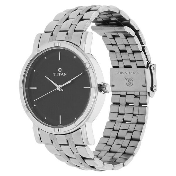 Titan Karishma Analog Black Dial Men’s Watch – 1639SM02 - Image 4