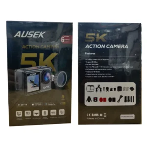 Ausek AT-S81TR Waterproof Dual Display 5K Action Camera