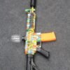 Comic Pop Art M4 Electric Gel Blaster Toy with Grenade Hopper