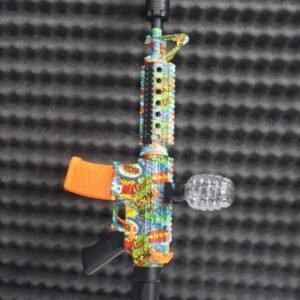 Alternative view of Comic Pop Art M4 Electric Gel Blaster Toy with Grenade Hopper