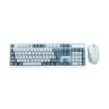 AULA F3061 Wired Keyboard Mouse Combo Gray White