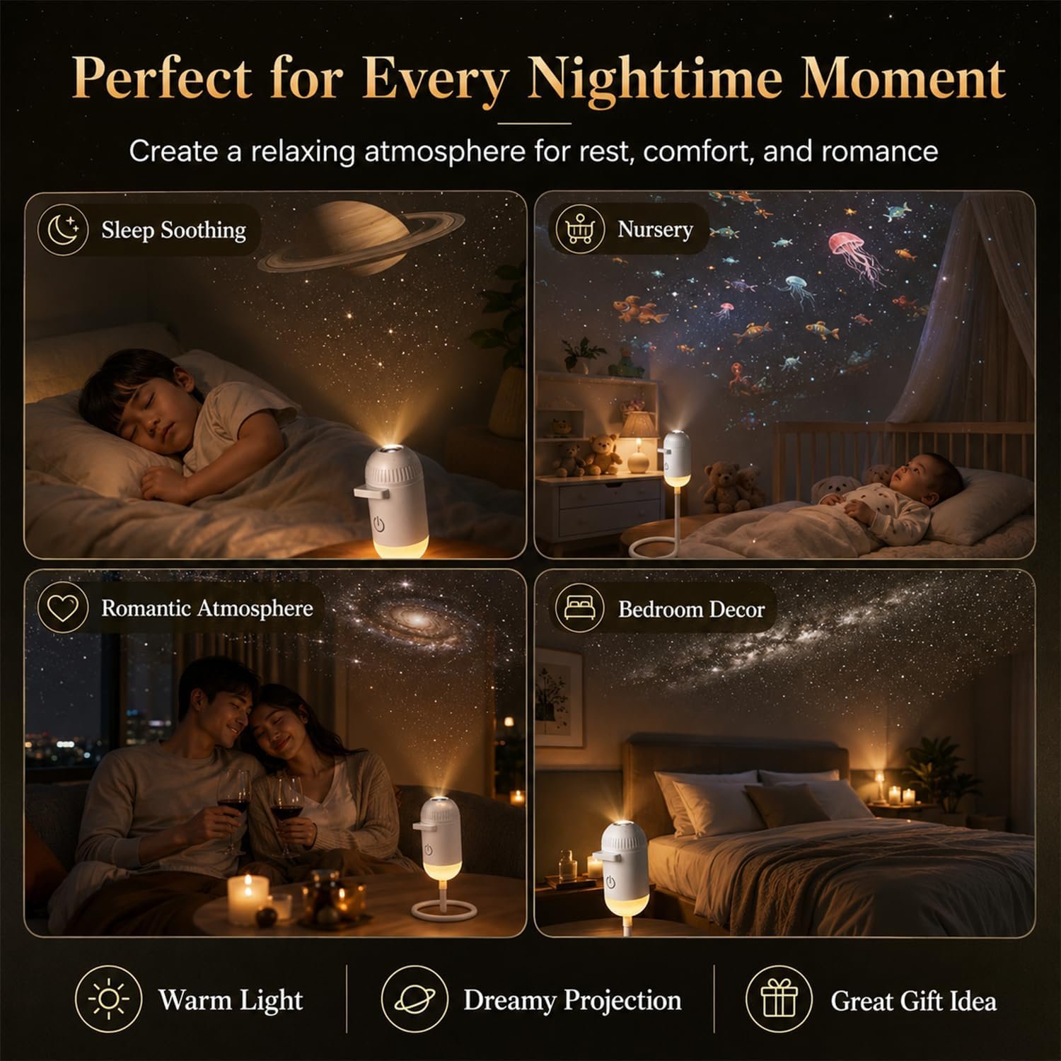 Galaxy Starry Sky Night Light Projector - Image 7