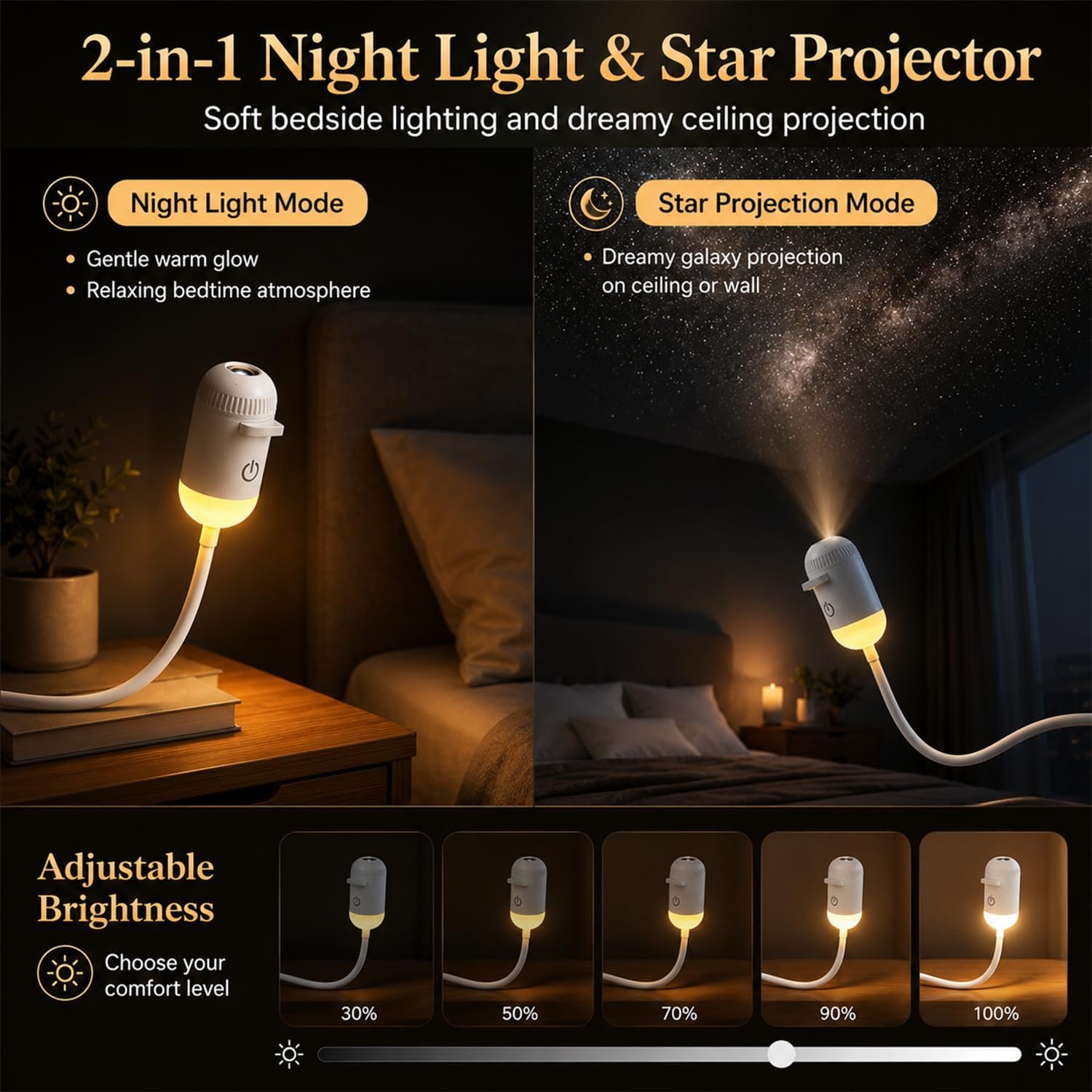 Galaxy Starry Sky Night Light Projector - Image 5