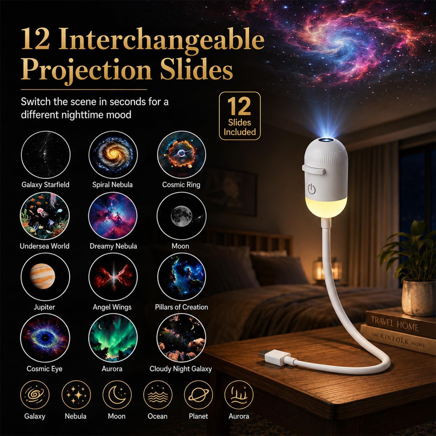 Galaxy Starry Sky Night Light Projector - Image 6