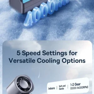 Alternative view of Baseus GoTrip DT1 Fan | 19000RPM Foldable