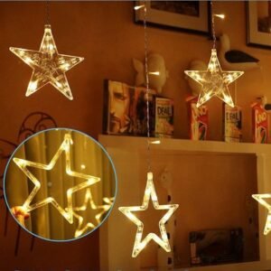 Big Star Fairy Light – 8 Mood 108 LED with 12 Big Stars - Image 3