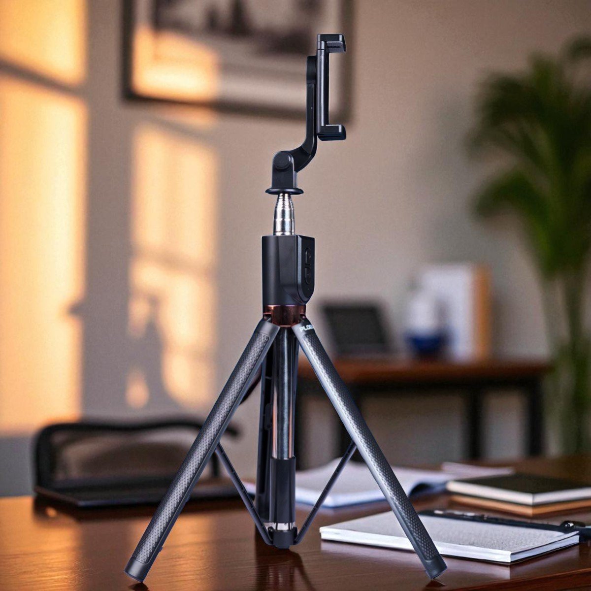 Plokama K9 Pro Tripod Double LED Selfie Stick with Bluetooth Remote