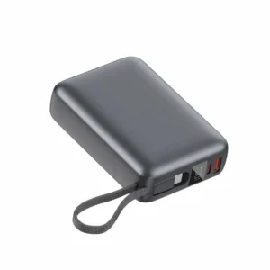 QCY PB20A 20000mAh 45W Power Bank with Built-in USB-C Cable